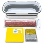 Kit PISOLIM + Balde Rectangular Plegable 10 Litros - Imagen 2
